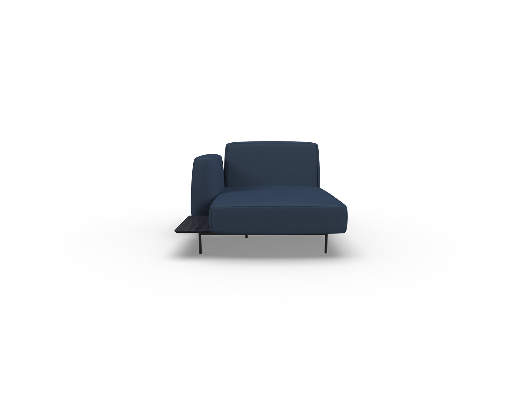 Noon Sofa Left Chaise with Shelf